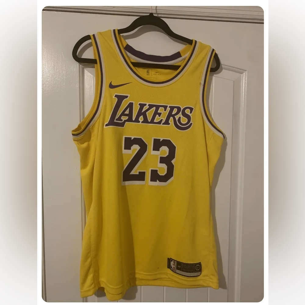 Nike LeBron James Icon Men's Jersey (LA Lakers), Amarillo 48 Size L